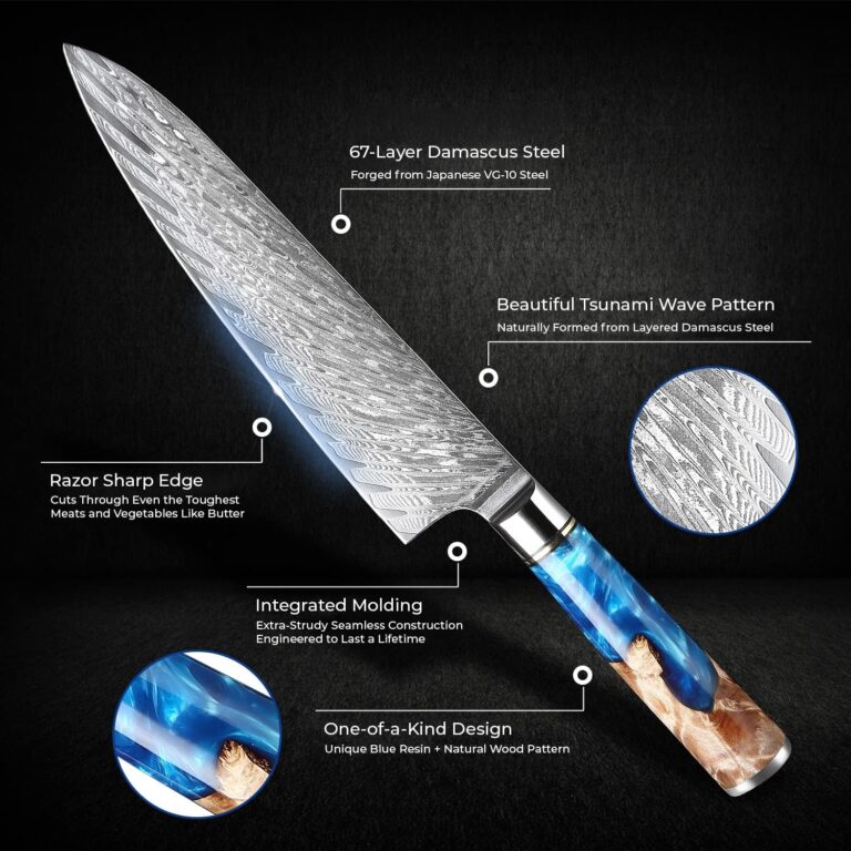 SENKEN 7-Piece Damascus Knife Set Review
