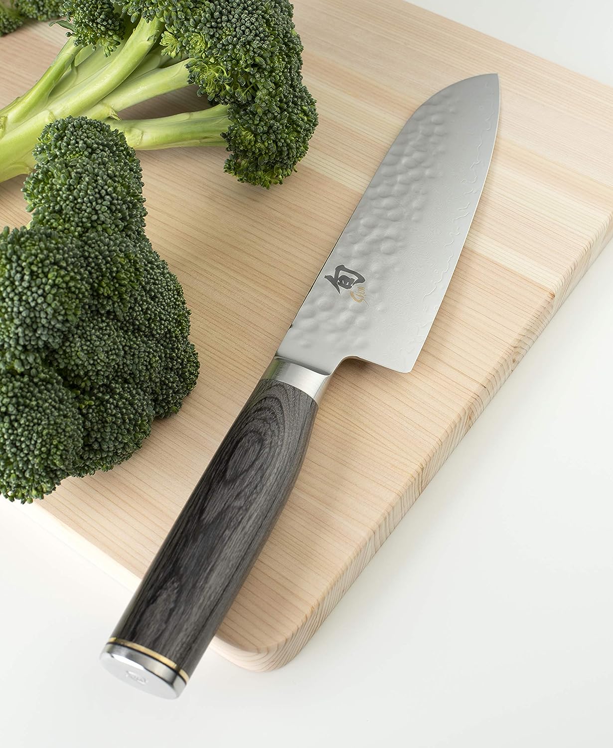 Shun Cutlery Premier Grey Santoku Knife 7, Asian-Inspired Knife for All-Purpose Food Prep, Chef Knife Alternative, Handcrafted Japanese Knife