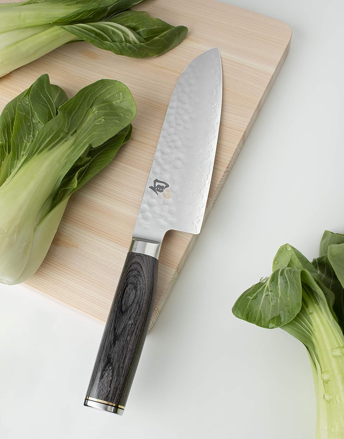 Shun Cutlery Premier Grey Santoku Knife 7, Asian-Inspired Knife for All-Purpose Food Prep, Chef Knife Alternative, Handcrafted Japanese Knife