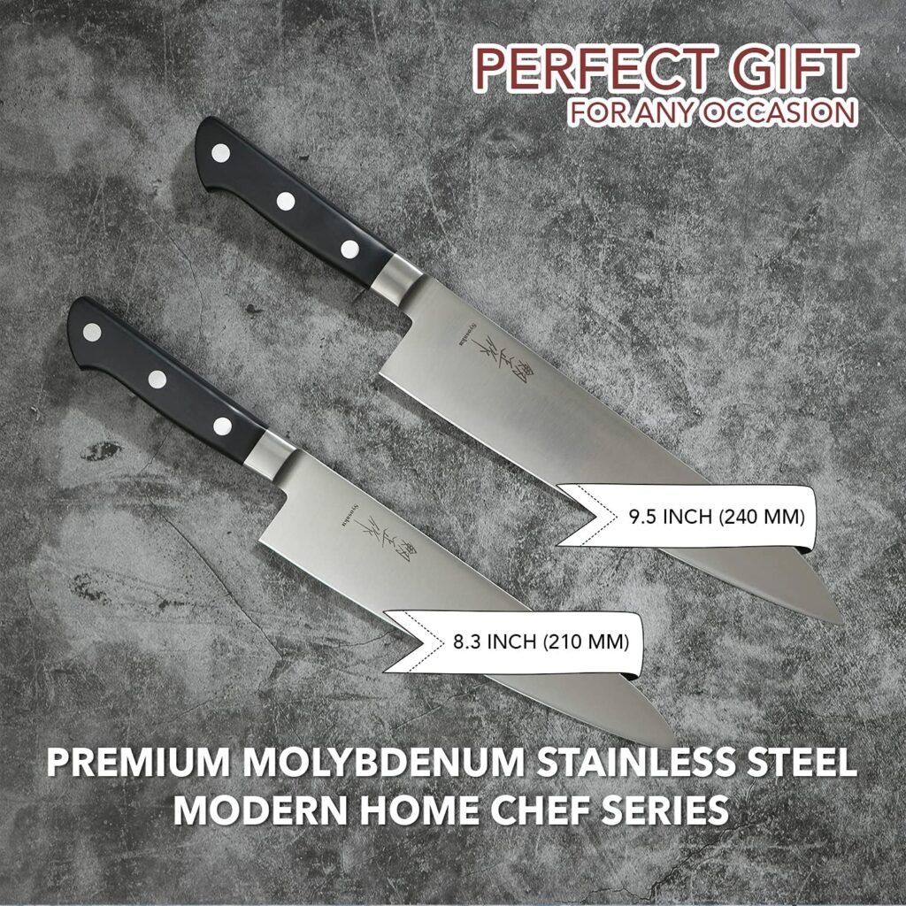 Syosaku Japanese Chef Knife Premium Molybdenum Stainless Steel, Gyuto 9.5-inch (240mm)