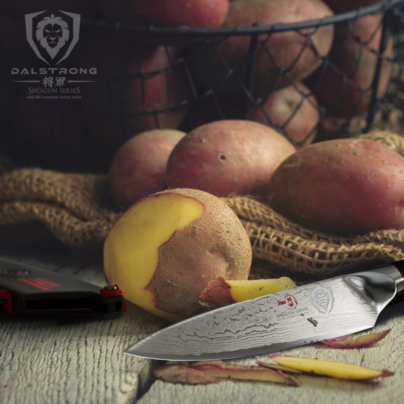 Dalstrong Paring Knife - 3.5 inch - Shogun Series ELITE - Damascus - AUS-10V Japanese Super Steel Kitchen Knife - Vacuum Treated - Vegetable, Fruit Knife - Razor Sharp Cooking Chefs Knife - w/Sheath