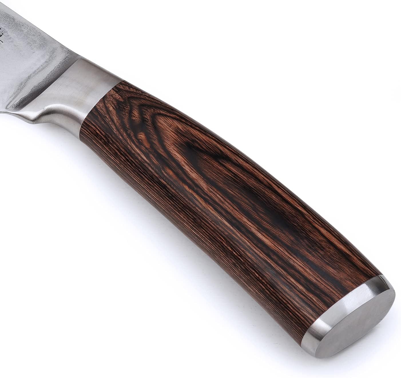 Wakoli Edib Damascus Knife Nakiri with Sharp 6.8 Inch Blade made of 67 Layers Steel with VG10 Core I Professional Kitchen Knife made of Genuine Damascus Steel with Pakka Wood Handle