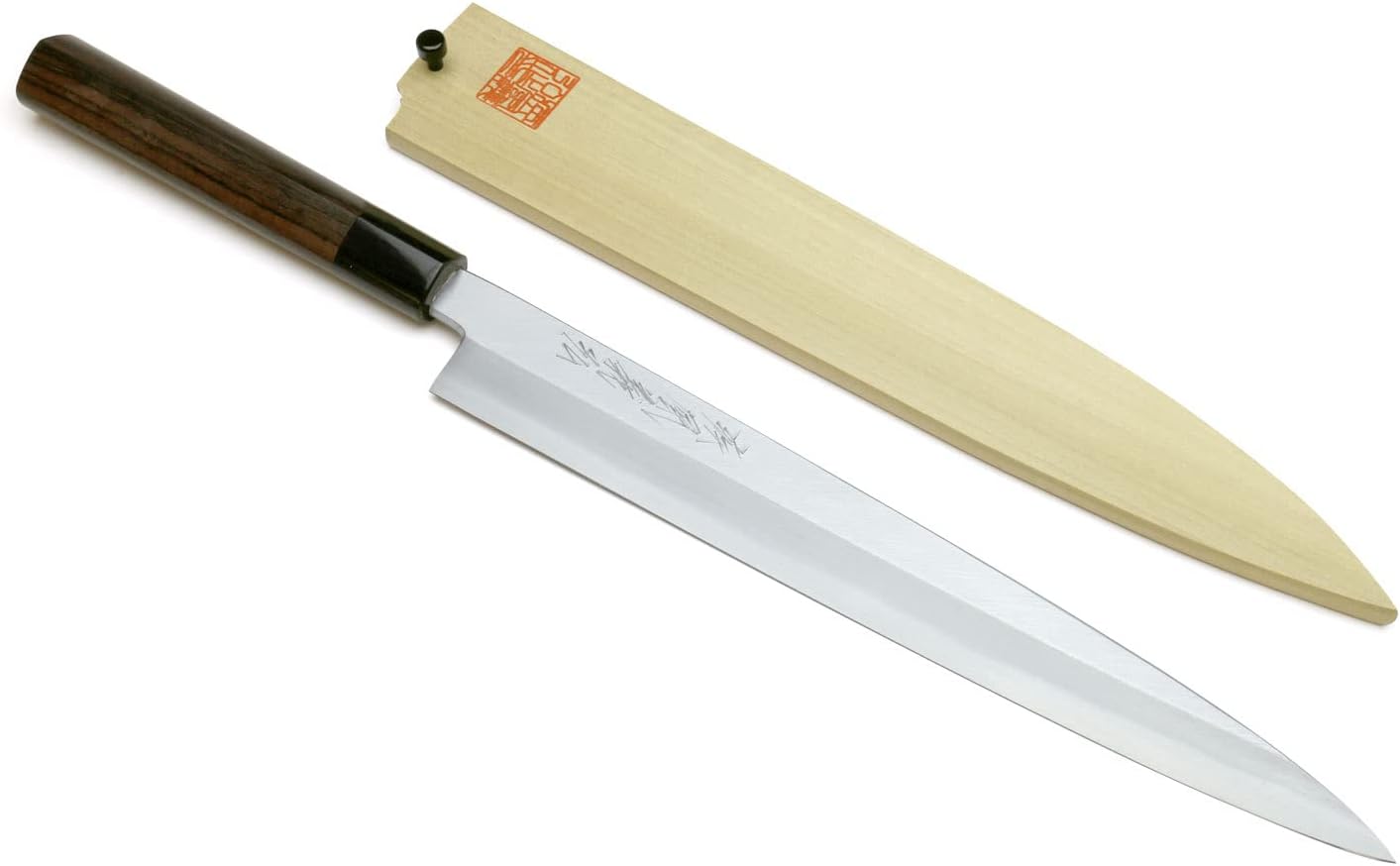 Yoshihiro Shiroko High Carbon Steel Kasumi Yanagi Rosewood Handle Sushi Sashimi Chef Knife (9.5 (240mm))