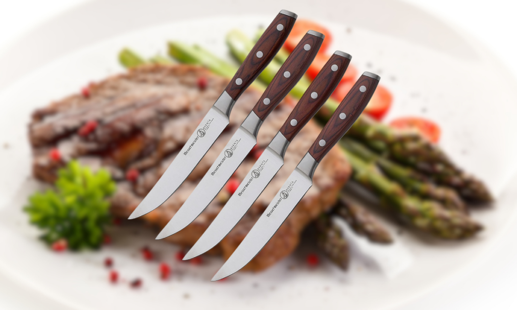 Messermeister Avanta 5” Fine Edge 4pc Steak Knife Set