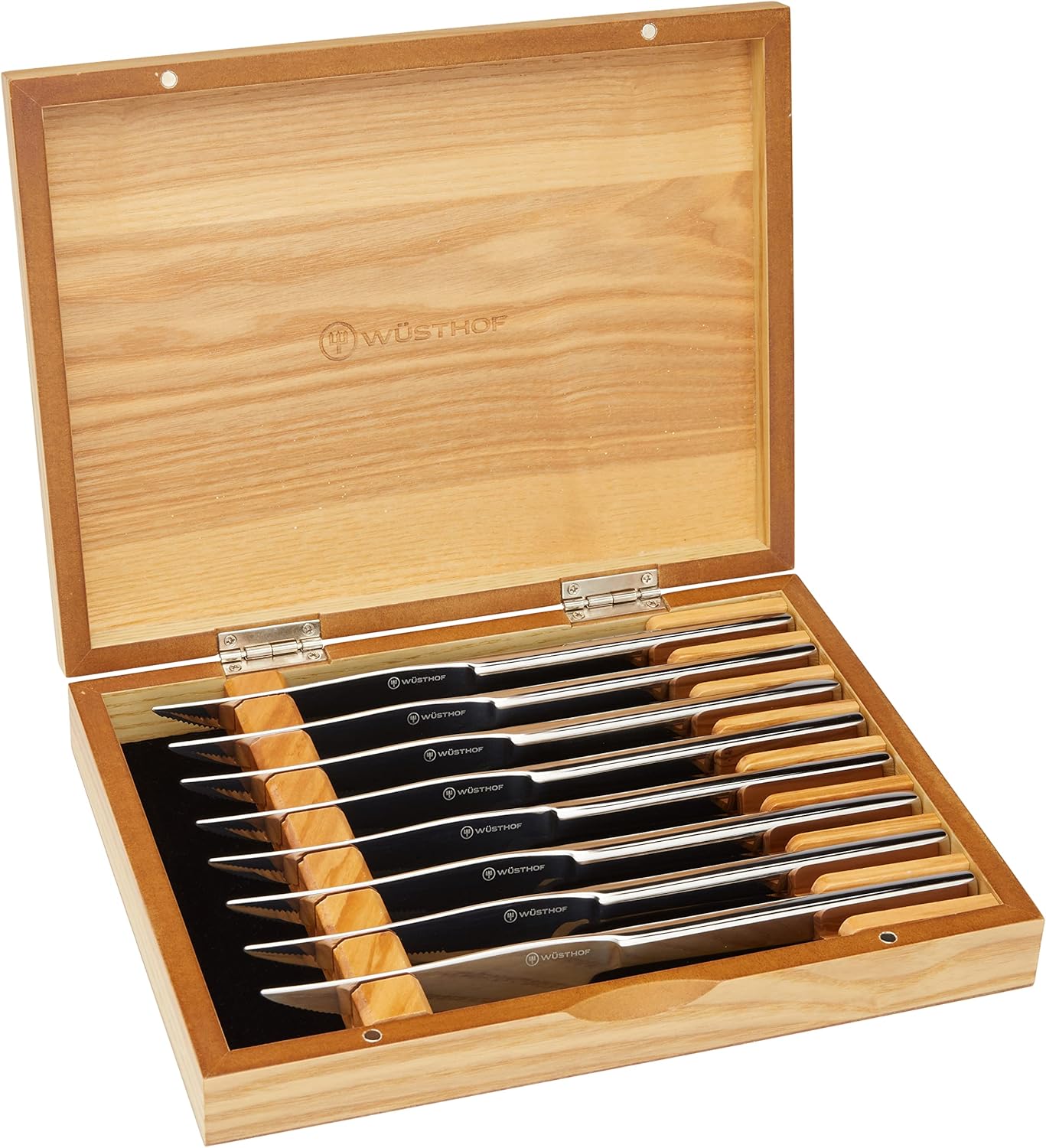 WÜSTHOF 8-Piece Stainless Mignon Steak Knife Set, Silver