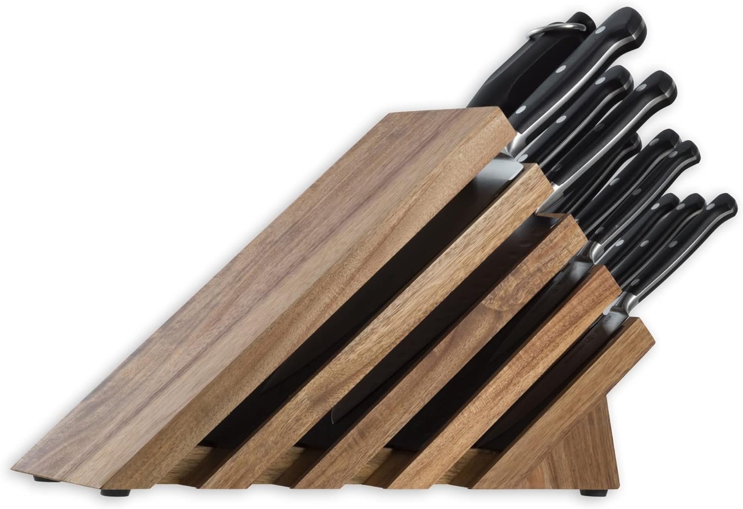 Messermeister Meridian Elite 11-Piece Next Level Block Set - Includes Includes 6 Speciality Knives, 4 Steak Knives  Knife Block